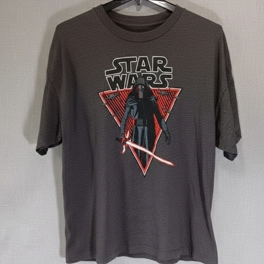 Star Wars Kylo Ren T-Shirt Mens 3X Black Graphic Tee Disney Lightsaber Sci-Fi